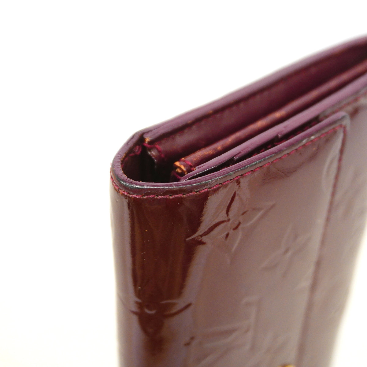 【6hc1926-k】ルイヴィトン 長財布 ヴェルニ ポルトフォイユサラ M91521 ルージュフォーヴィスト【中古】レディース