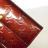 【6hc1926-k】ルイヴィトン 長財布 ヴェルニ ポルトフォイユサラ M91521 ルージュフォーヴィスト【中古】レディース