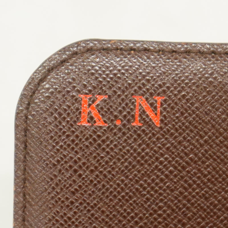 【6hc1937-k】ルイヴィトン 長財布 ダミエ ポルトフォイユローズベリー N63017 エベヌ【中古】レディース