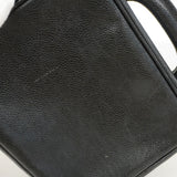 【6hc1945-k】シャネル バニティバッグ キャビアスキン ブラック ゴールド金具【中古】レディース