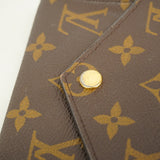 【6hc1949】ルイヴィトン 三つ折り財布 モノグラム ポルトフォイユヴィクトリーヌ M62472 ブラウン【中古】レディース