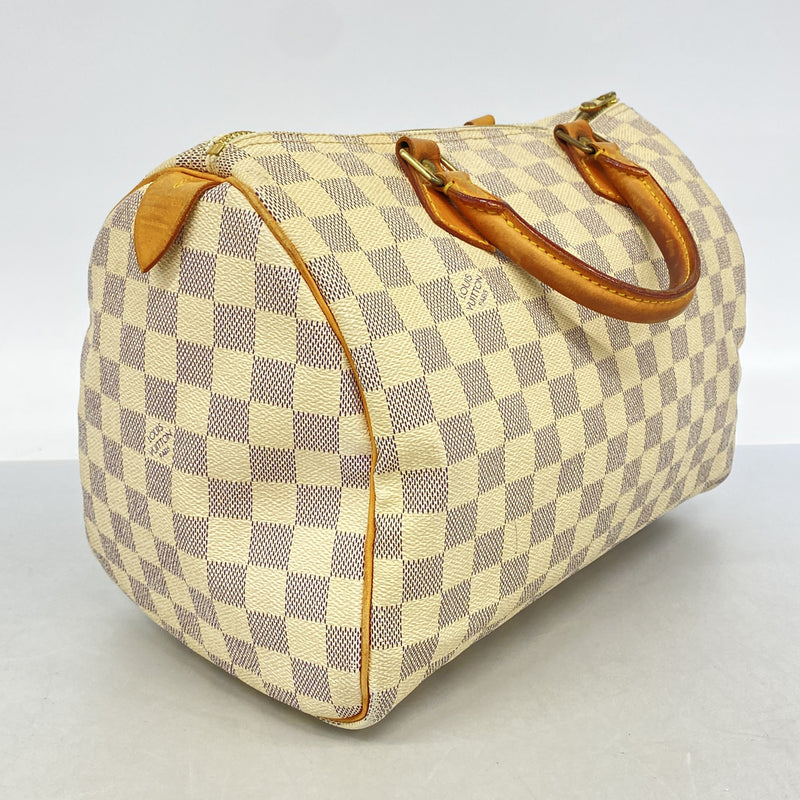 【6hc1954】ルイヴィトン ハンドバッグ ダミエ・アズール スピーディ30 N41533 ホワイト【中古】レディース