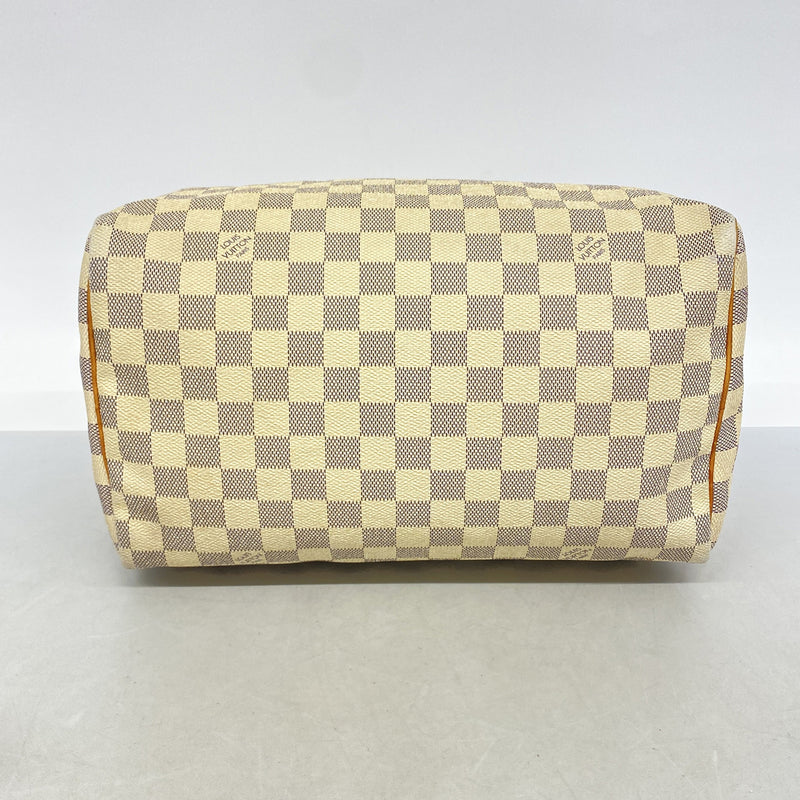 【6hc1954】ルイヴィトン ハンドバッグ ダミエ・アズール スピーディ30 N41533 ホワイト【中古】レディース