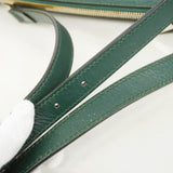 【6hc1962-k】グッチ ショルダーバッグ グッチシマ 429004 レザー グリーン シルバー金具【中古】メンズ