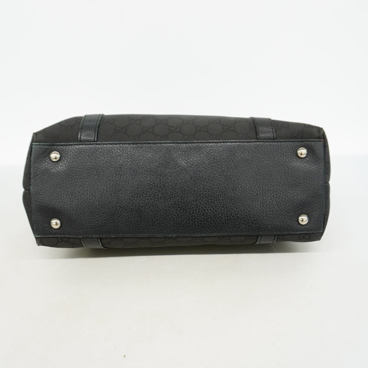【6hc1963-k】グッチ トートバッグ GGナイロン 268640 ナイロン ブラック シルバー金具【中古】レディース