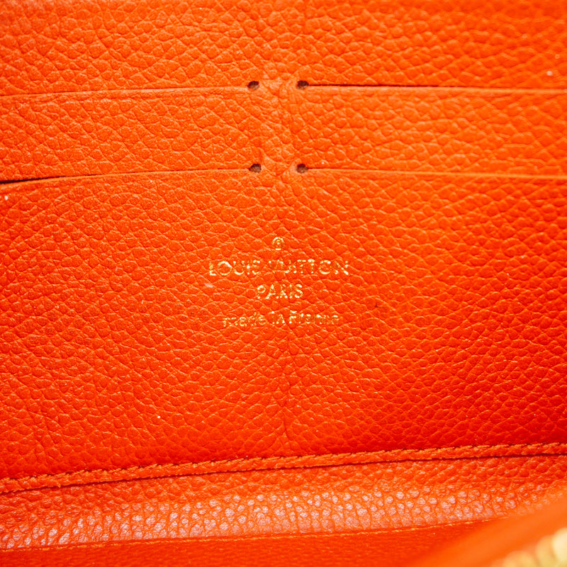 【6hc1967-k】ルイヴィトン 長財布 モノグラム・アンプラント ジッピー ウォレット M60737 スリーズ【中古】レディース