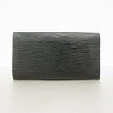 【6hc1968-k】ルイヴィトン 長財布 エピ ポルトモネクレディ M63592 ノワール【中古】レディース