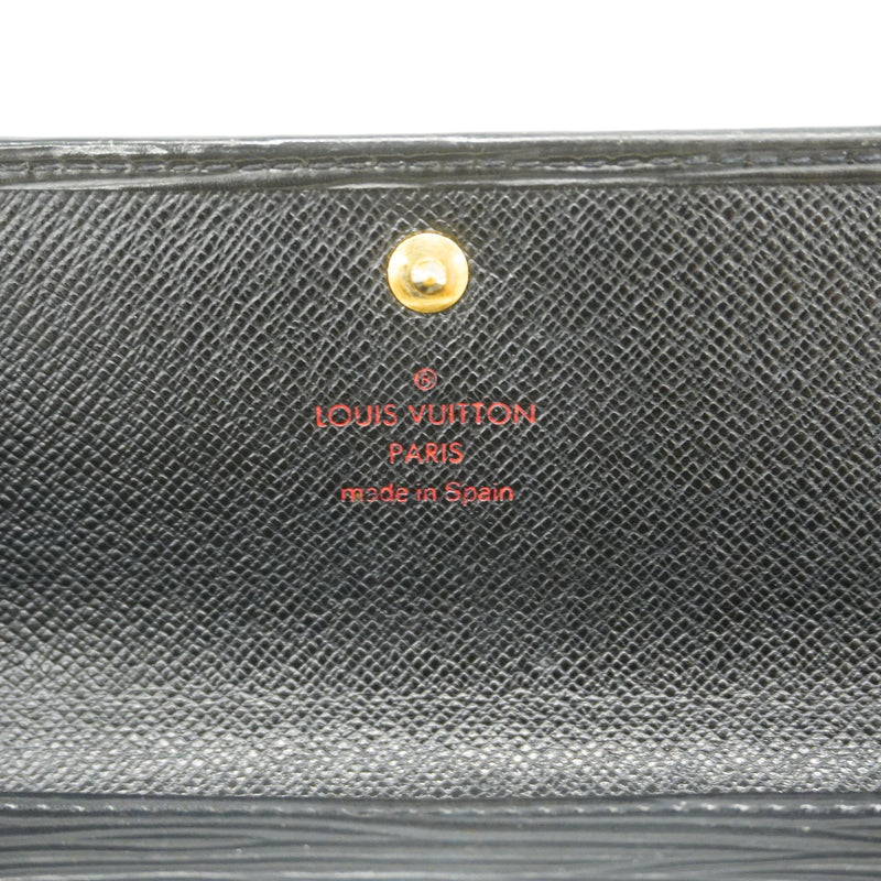 【6hc1968-k】ルイヴィトン 長財布 エピ ポルトモネクレディ M63592 ノワール【中古】レディース