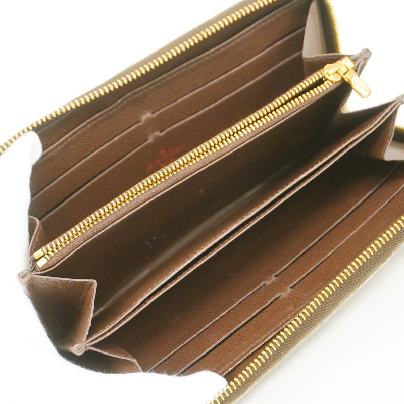 【6hc1978】ルイヴィトン 長財布 ダミエ ジッピーウォレット N60015 エベヌ【中古】メンズ レディース ユニセックス