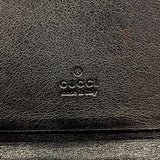 【6hc1987-k】グッチ カードケース グッチシマ 251727 レザー ブラック シルバー金具【中古】メンズ