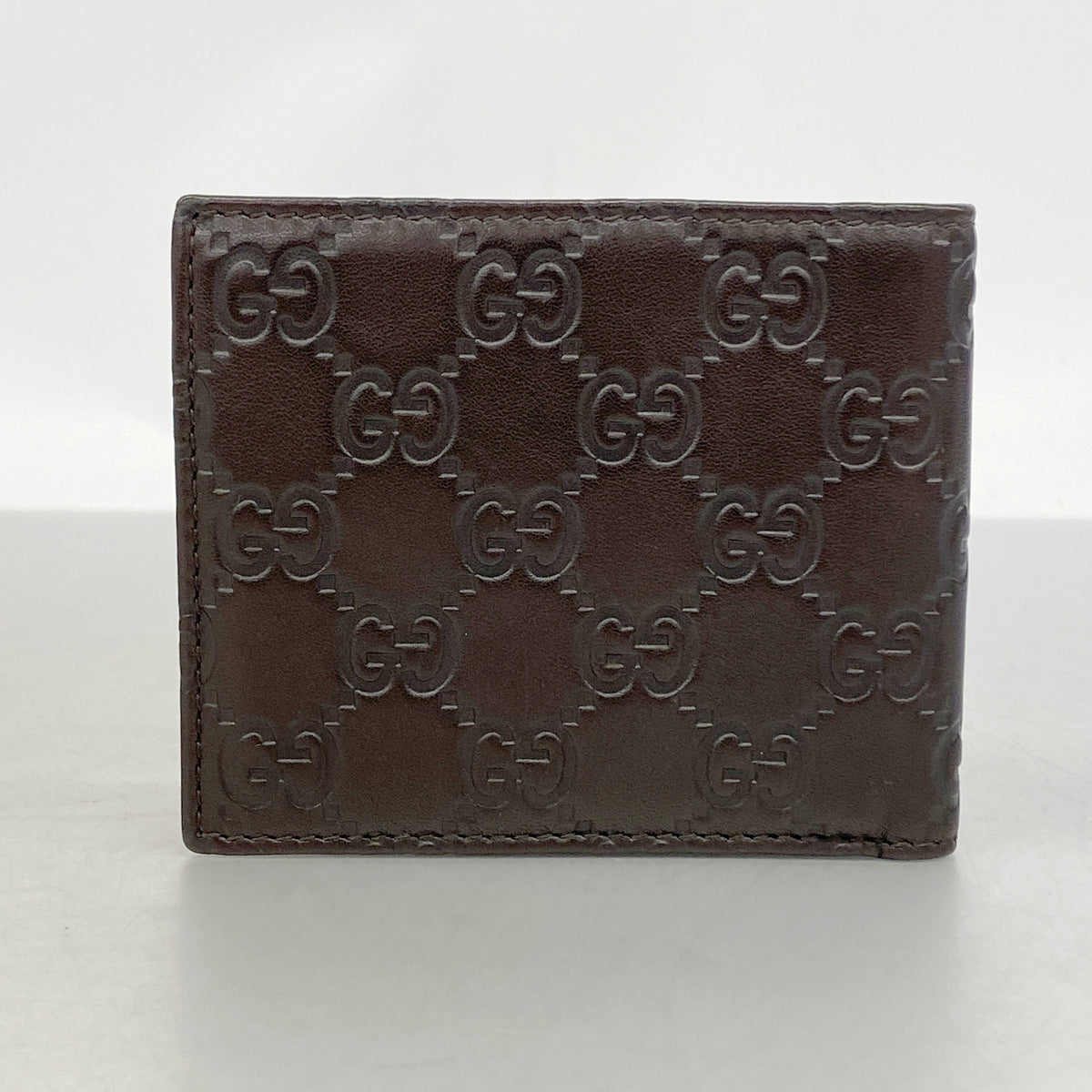【6hc1988-k】グッチ 札入れ グッチシマ インターロッキングG 181674 レザー ブラウン シャンパンゴールド金具【中古】メンズ