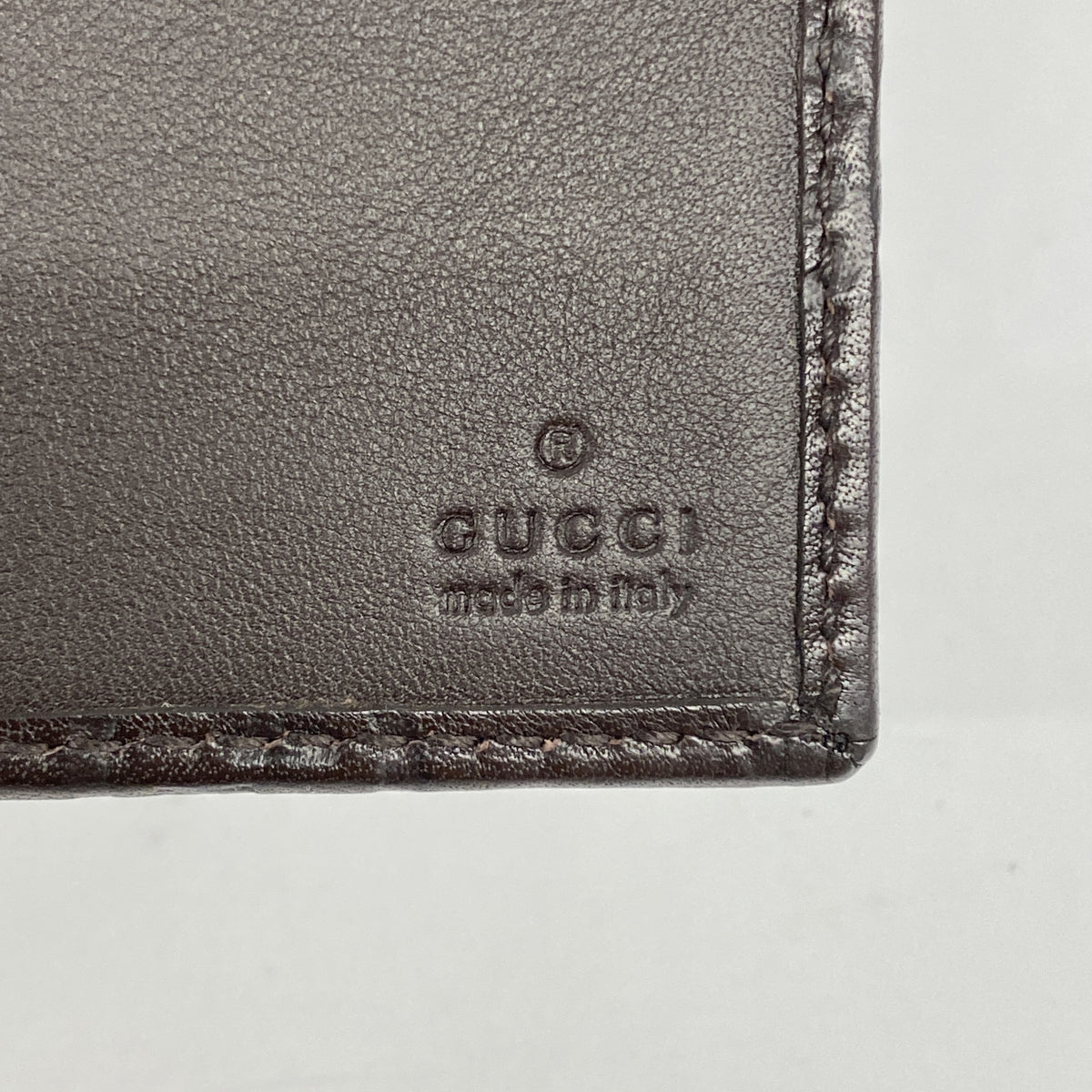 【6hc1988-k】グッチ 札入れ グッチシマ インターロッキングG 181674 レザー ブラウン シャンパンゴールド金具【中古】メンズ