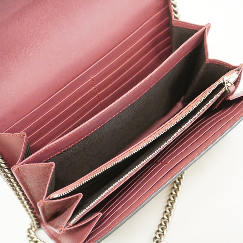 【6hc1993-k】グッチ ショルダーバッグ GGブルームス デュオニュソス 401231 PVC ベージュ マルチカラー シルバー金具【中古】レディース
