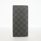 【6hc1999-k】ルイヴィトン 長財布 ダミエ・グラフィット ポルトフォイユブラザ N62665 ブラック【中古】メンズ