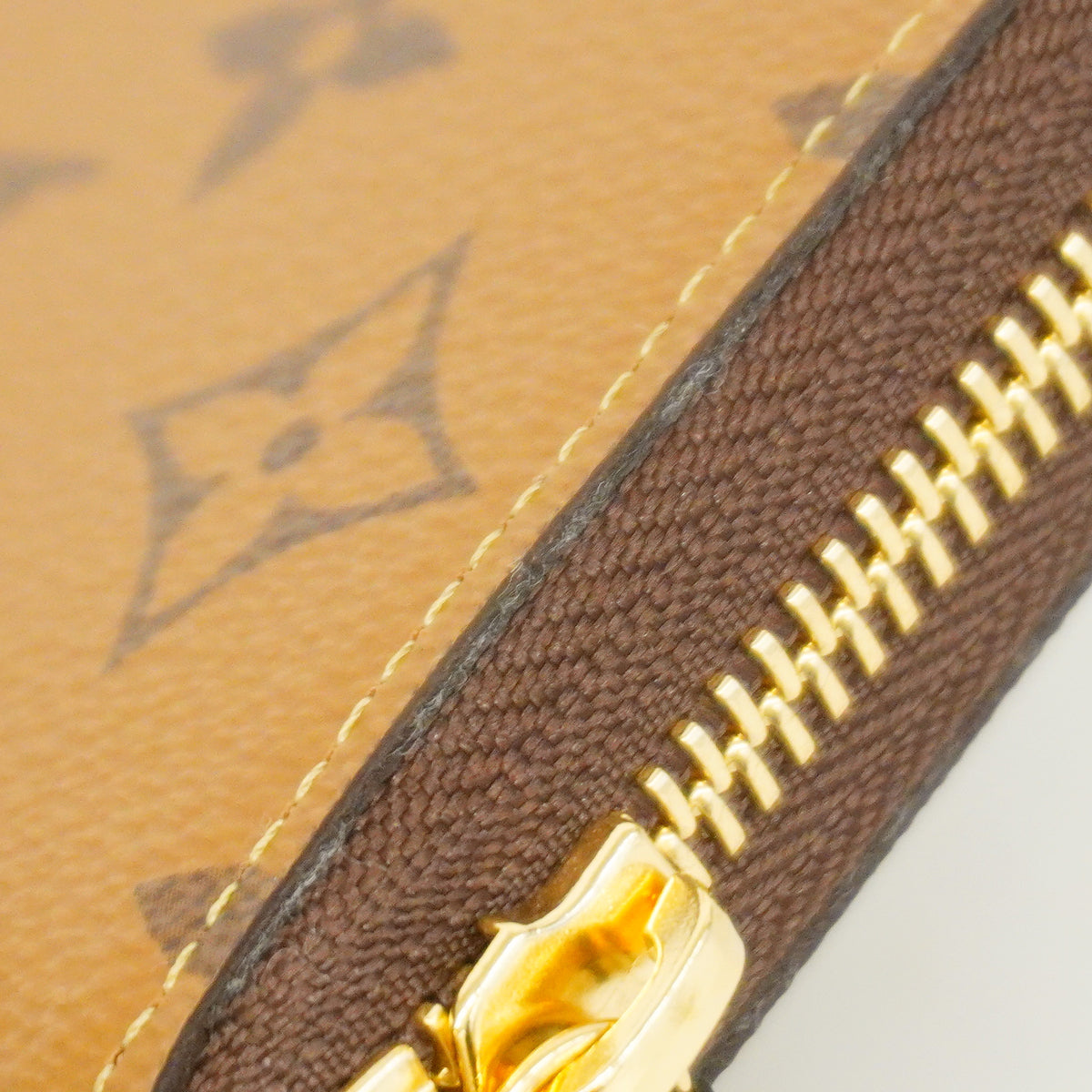 【6hc2000-k】ルイヴィトン 長財布 モノグラム・リバース ポルトフォイユクレマンス M82336 ブラウン【中古】レディース