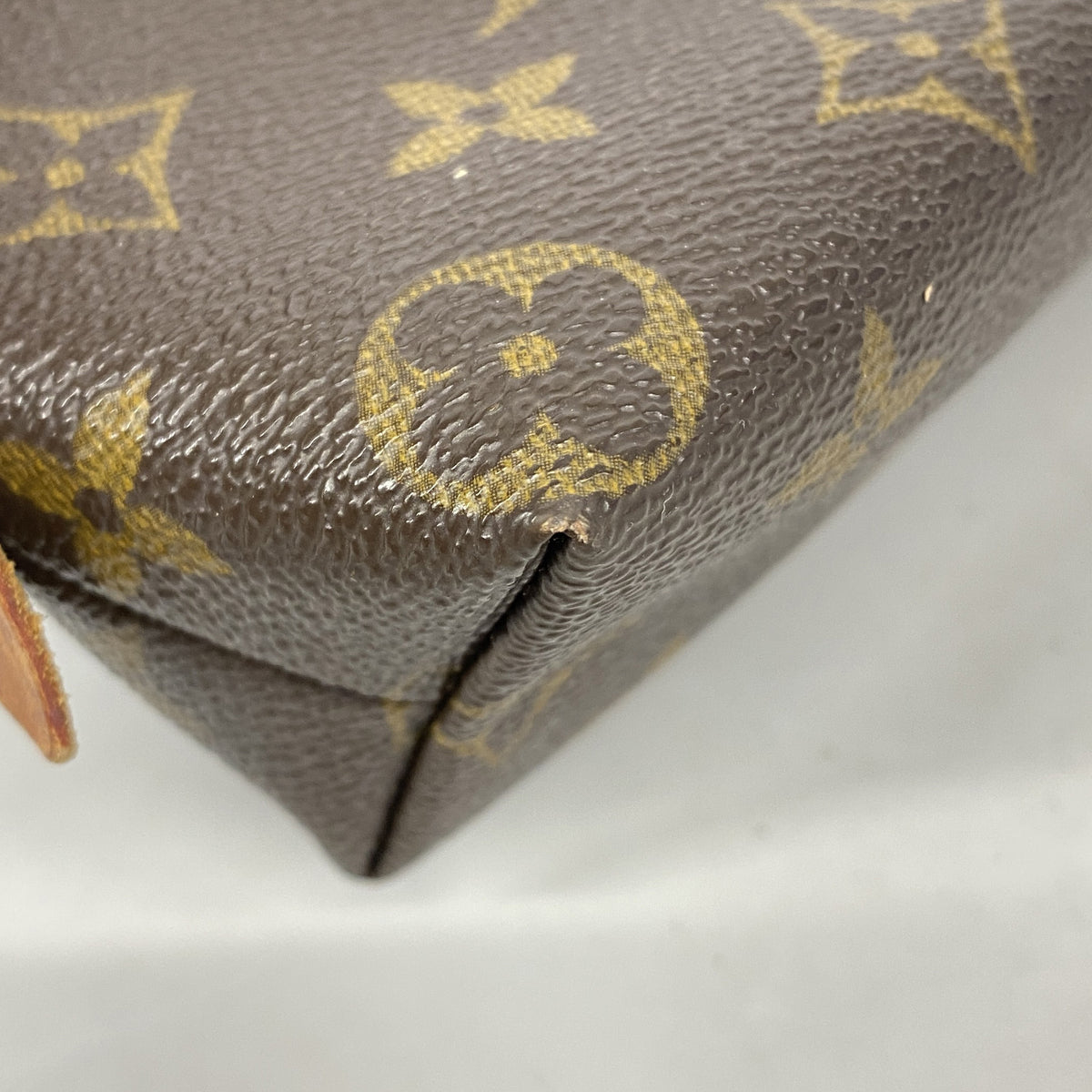 【6hc2012】ルイヴィトン ポーチ モノグラム ポシェットコスメティックPM M47515 ブラウン【中古】レディース