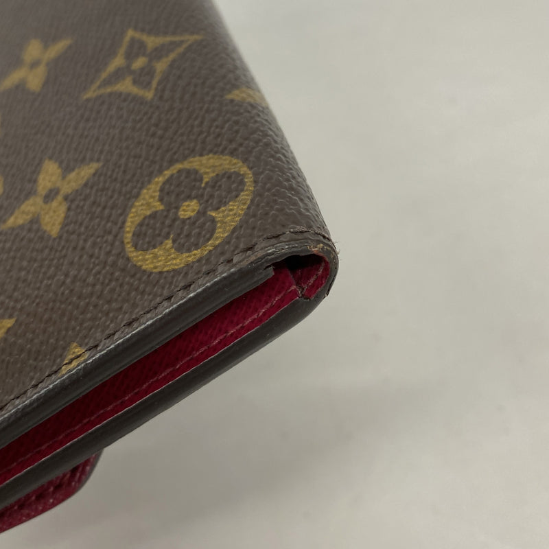 【6hc2013】ルイヴィトン 長財布 モノグラム ポルトフォイユエミリー M60697 フューシャ【中古】レディース