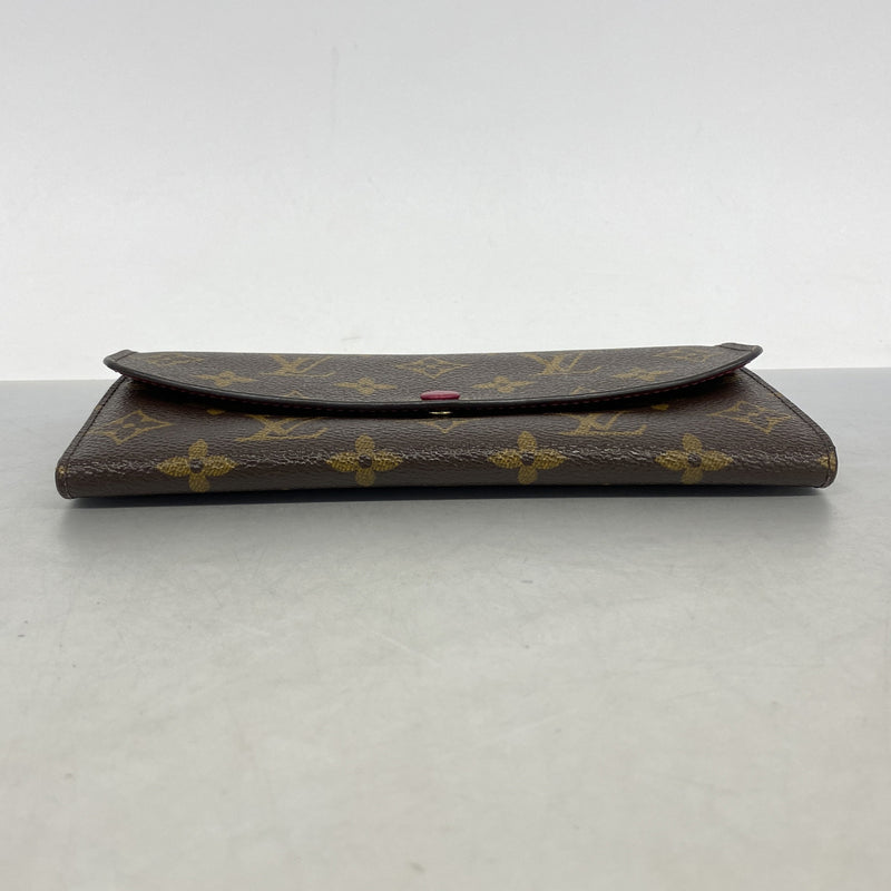 【6hc2013】ルイヴィトン 長財布 モノグラム ポルトフォイユエミリー M60697 フューシャ【中古】レディース