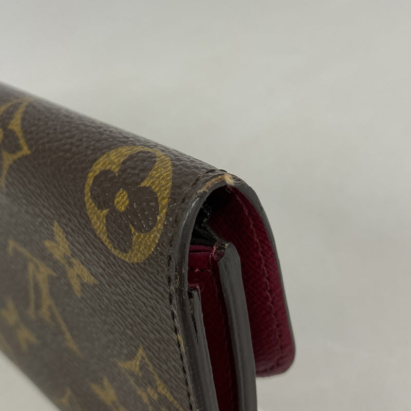 【6hc2013】ルイヴィトン 長財布 モノグラム ポルトフォイユエミリー M60697 フューシャ【中古】レディース