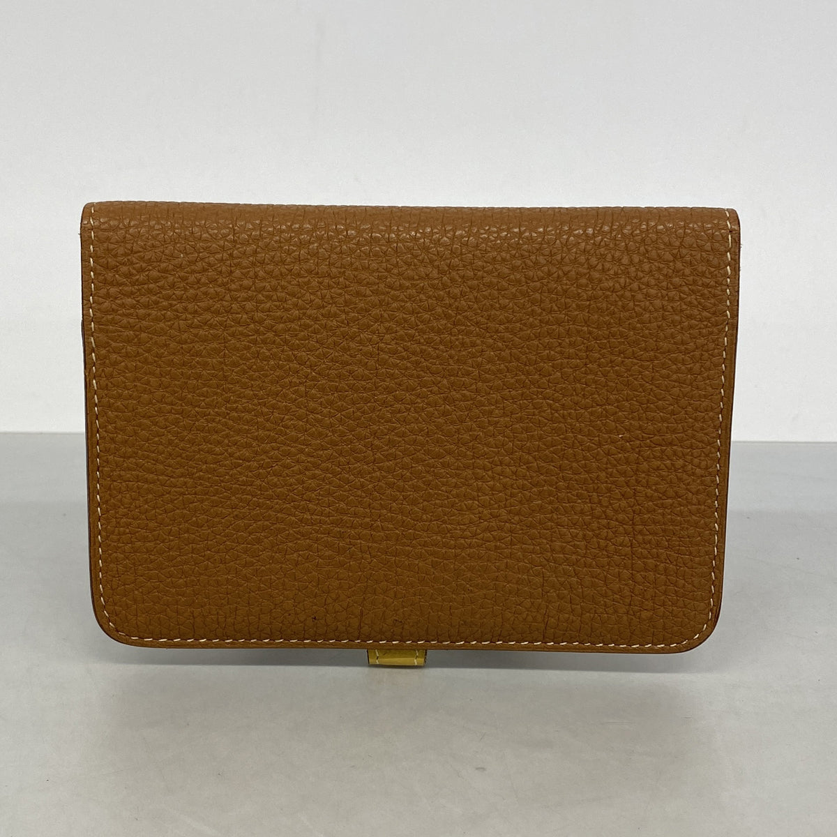 【6hc2014】エルメス コインケース ドゴンコンパクトバイカラー トゴ ゴールド カリー シルバー金具 □L刻印【中古】レディース