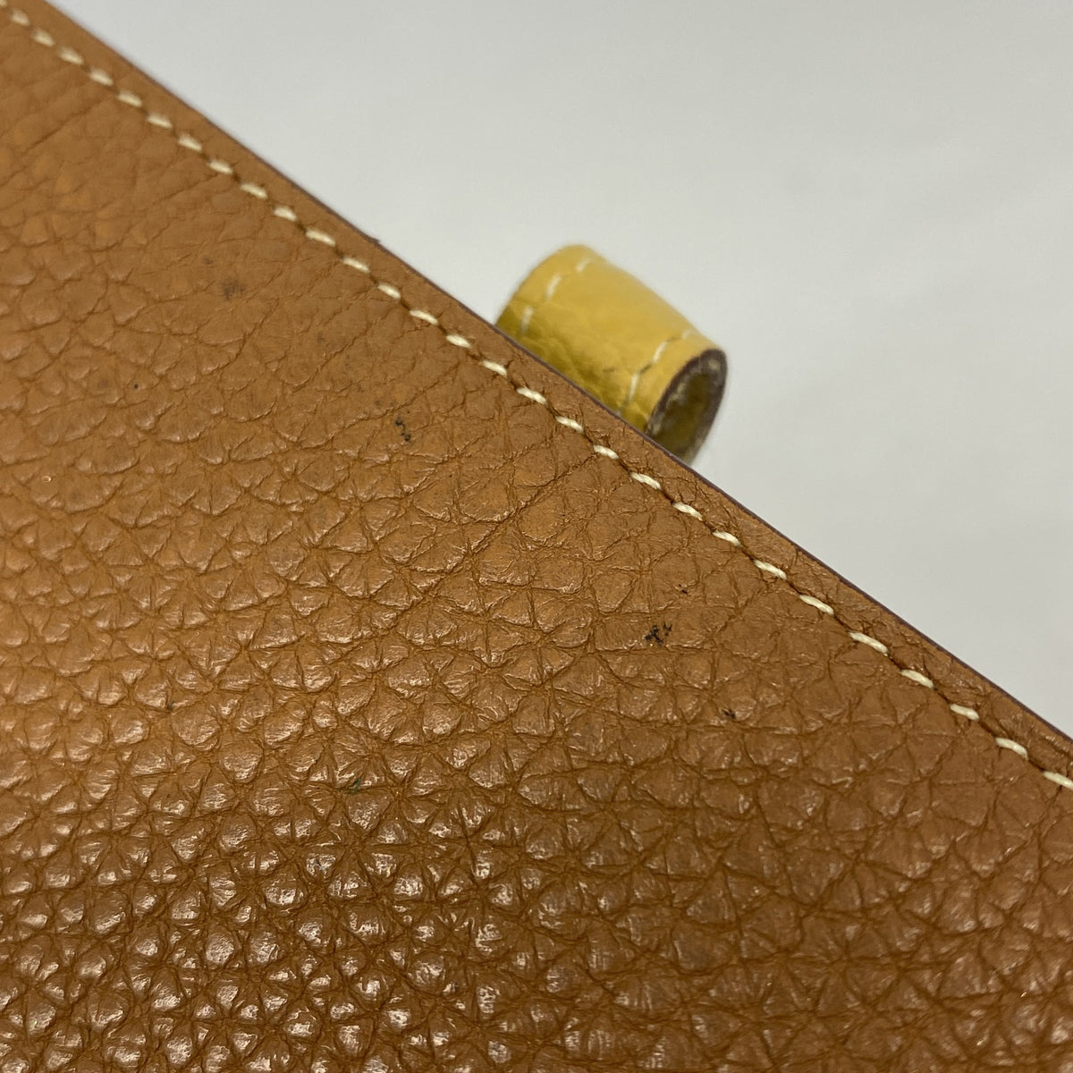【6hc2014】エルメス コインケース ドゴンコンパクトバイカラー トゴ ゴールド カリー シルバー金具 □L刻印【中古】レディース