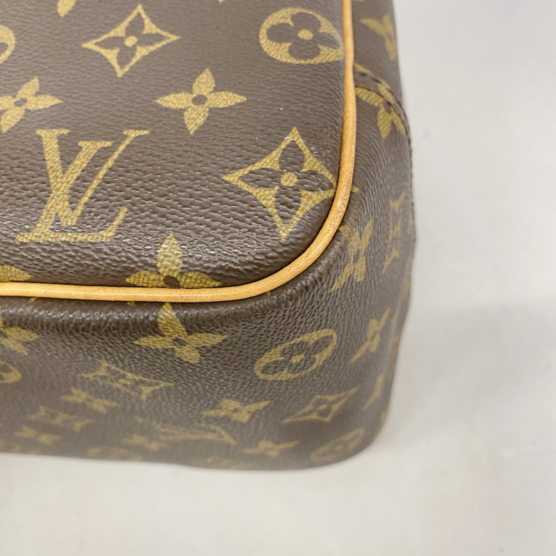 【6hc2016】ルイヴィトン ハンドバッグ モノグラム ドーヴィル M47270 ブラウン【中古】レディース