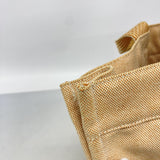 【6hc2050-k】エルメス トートバッグ ニューフールトゥMM キャンバス オレンジ シルバー金具【中古】メンズ レディース ユニセックス