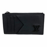 【6hc2056-k】ルイヴィトン コインケース LVアエログラム コインカードホルダー M82068 ブラック【中古】メンズ