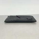 【6hc2056-k】ルイヴィトン コインケース LVアエログラム コインカードホルダー M82068 ブラック【中古】メンズ