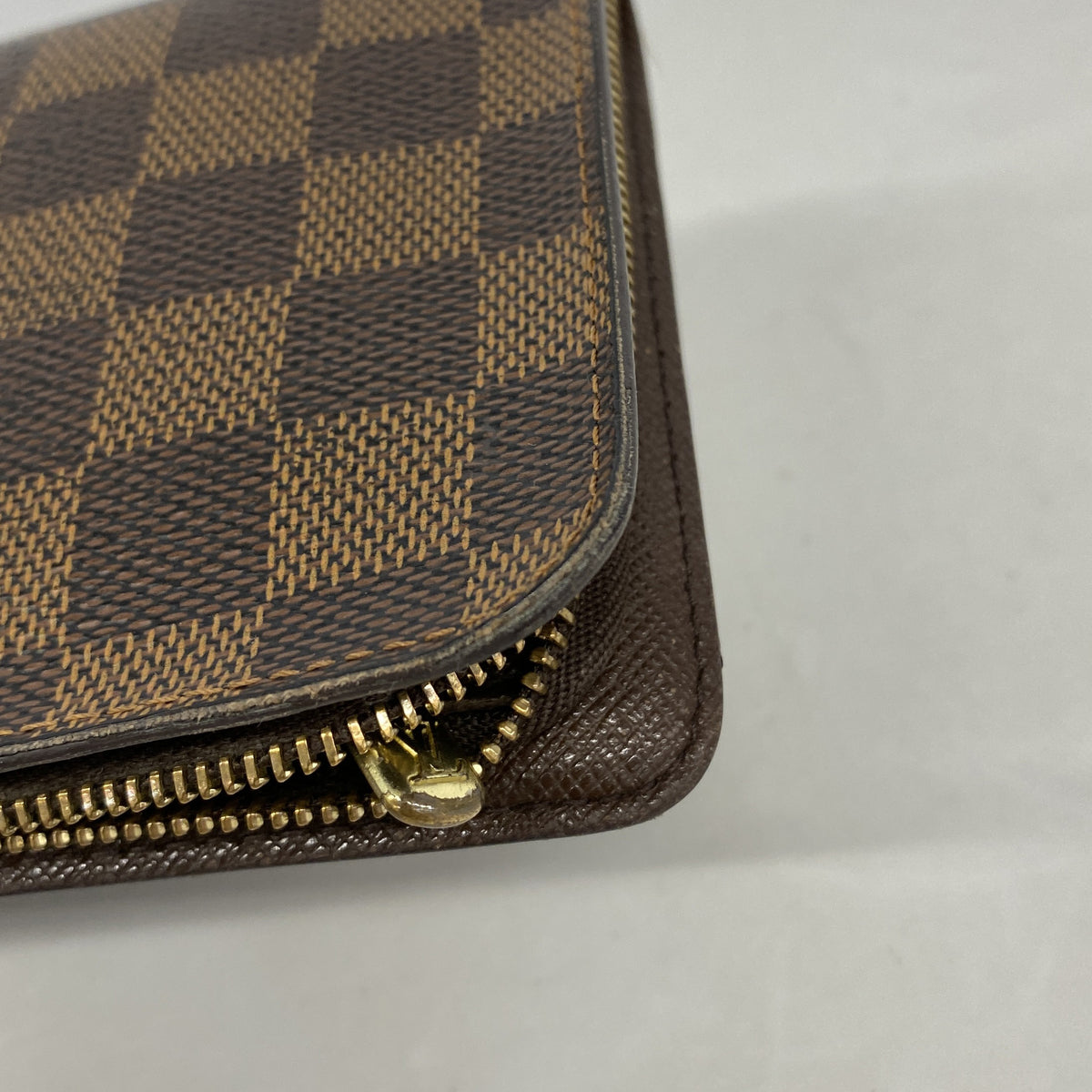 【6hc2058-k】ルイヴィトン 長財布 ダミエ ポルトモネジップ N61728 エベヌ【中古】メンズ レディース ユニセックス