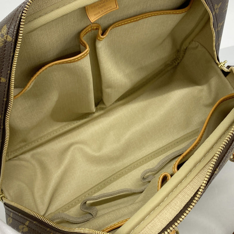 【6hc2066】ルイヴィトン ハンドバッグ モノグラム ドーヴィル M47270 ブラウン【中古】レディース
