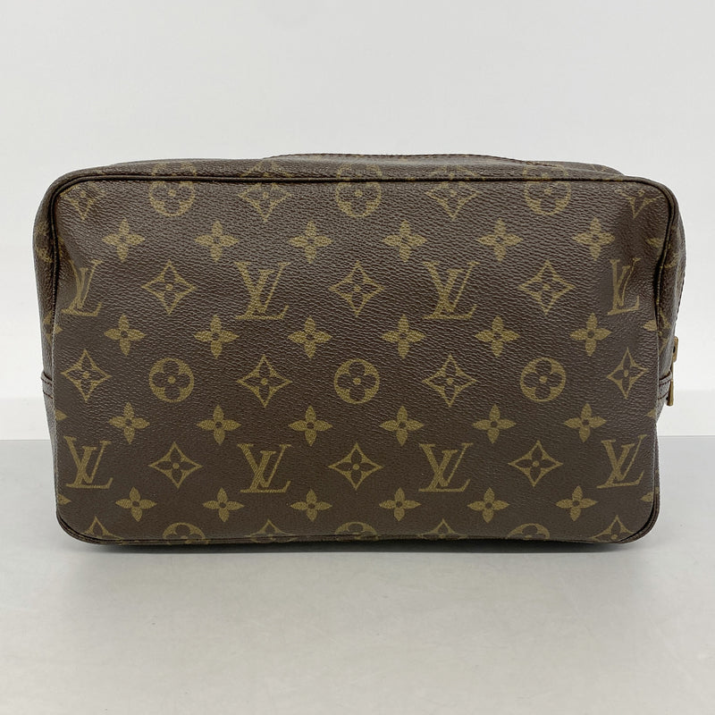 【6hc2071】ルイヴィトン ポーチ モノグラム トゥルーストワレット28 M47522 ブラウン【中古】レディース