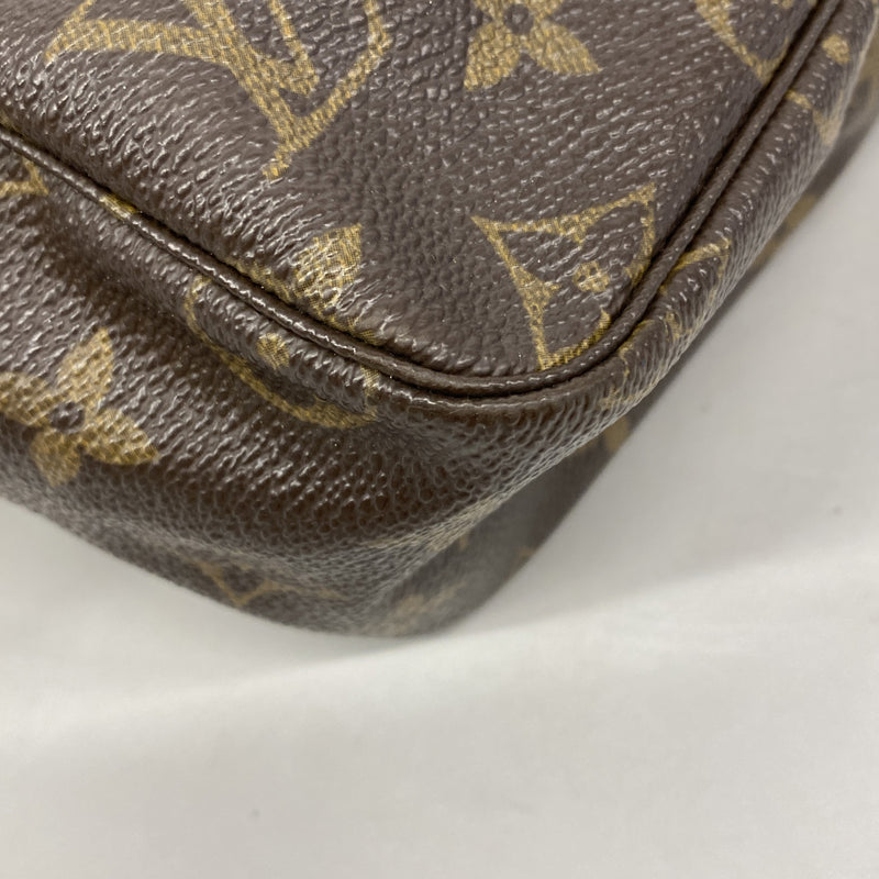 【6hc2071】ルイヴィトン ポーチ モノグラム トゥルーストワレット28 M47522 ブラウン【中古】レディース