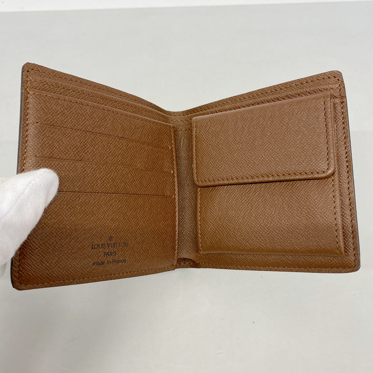 【6hc2072】ルイヴィトン 財布 モノグラム ポルトビエカルトクレディモネ M61665 ブラウン【中古】メンズ
