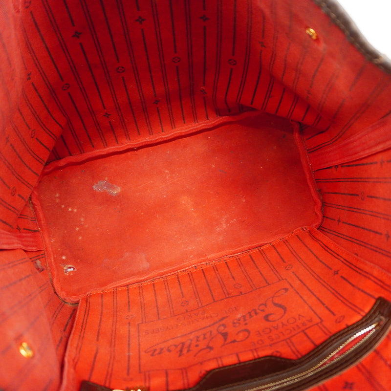 【6hc2092】ルイヴィトン トートバッグ ダミエ ネヴァーフルMM N51105 エベヌ【中古】レディース