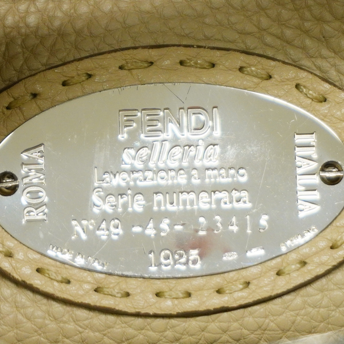 【6hc2095】フェンディ ハンドバッグ ピーカブー レザー グレー シルバー金具 2wayバック【中古】レディース