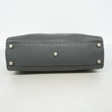 【6hc2095】フェンディ ハンドバッグ ピーカブー レザー グレー シルバー金具 2wayバック【中古】レディース