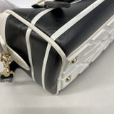 【6hc2100】クリスチャンディオール ハンドバッグ ヴァイブ レザー ブラック ホワイト ゴールド金具 2wayバック【中古】レディース