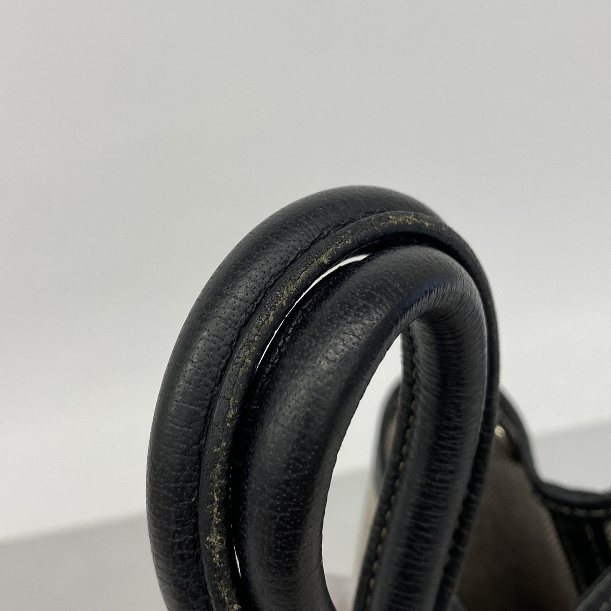 【6hc2101】エルメス トートバッグ ガーデンパーティPM トワルアッシュ ブラック シルバー金具 □F刻印【中古】レディース