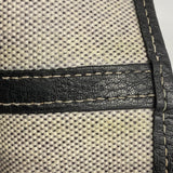 【6hc2101】エルメス トートバッグ ガーデンパーティPM トワルアッシュ ブラック シルバー金具 □F刻印【中古】レディース