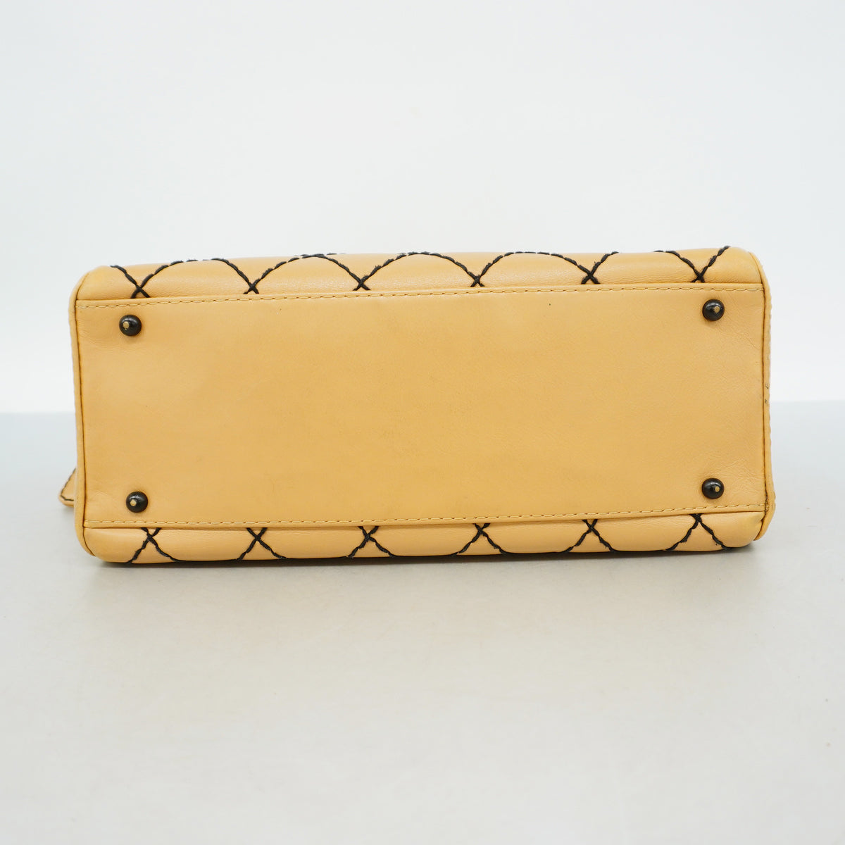 【6hc2116】シャネル トートバッグ ワイルドステッチ レザー ブラウン ゴールド金具【中古】レディース