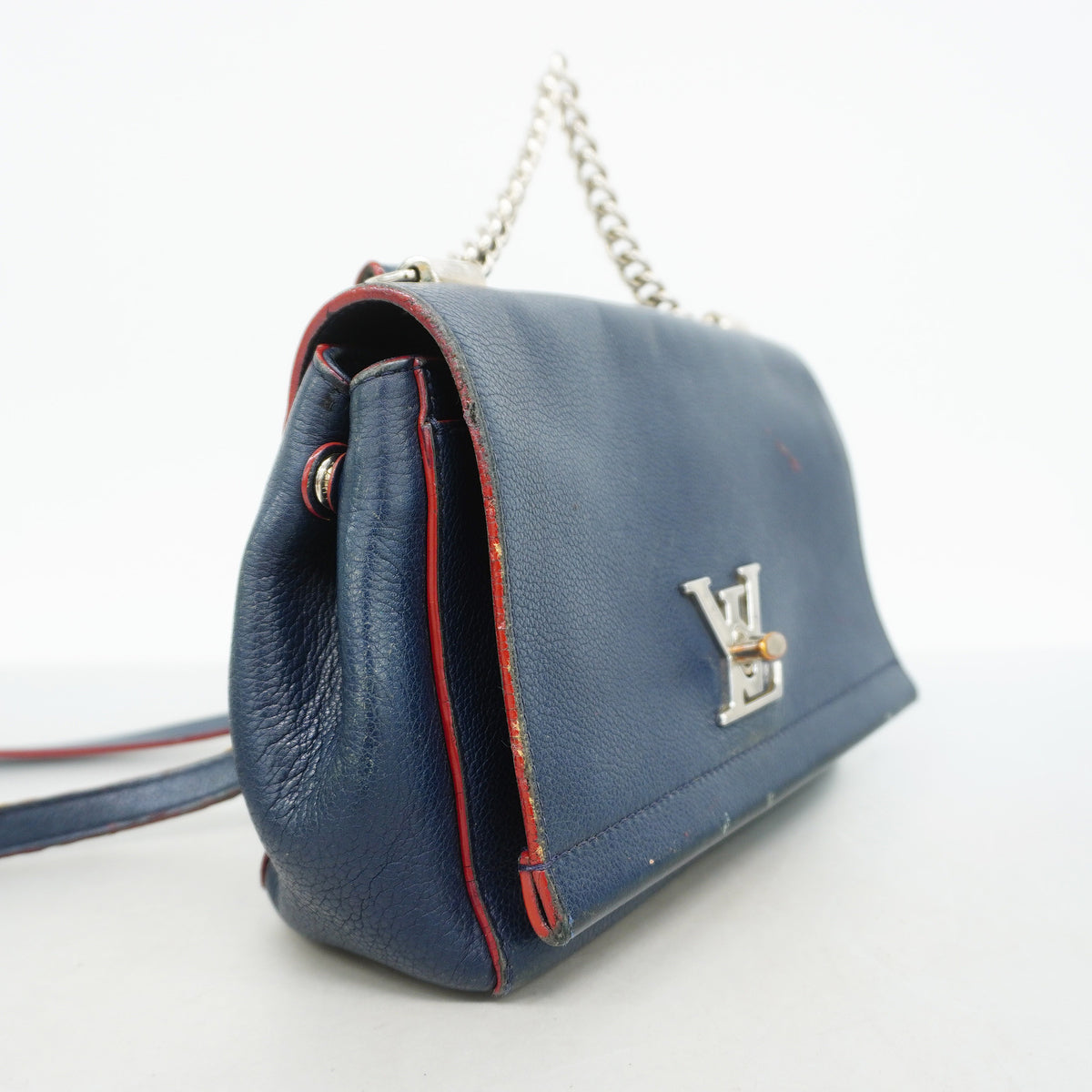 【6hc2123】ルイヴィトン ハンドバッグ トリヨン ロックミー2BB M43391 マリーヌルージュ 2wayバック【中古】レディース
