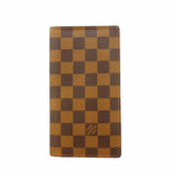 【6hc2124】ルイヴィトン 長札入れ ダミエ ポルトバルールカルトクレディ N61823 エベヌ【中古】メンズ