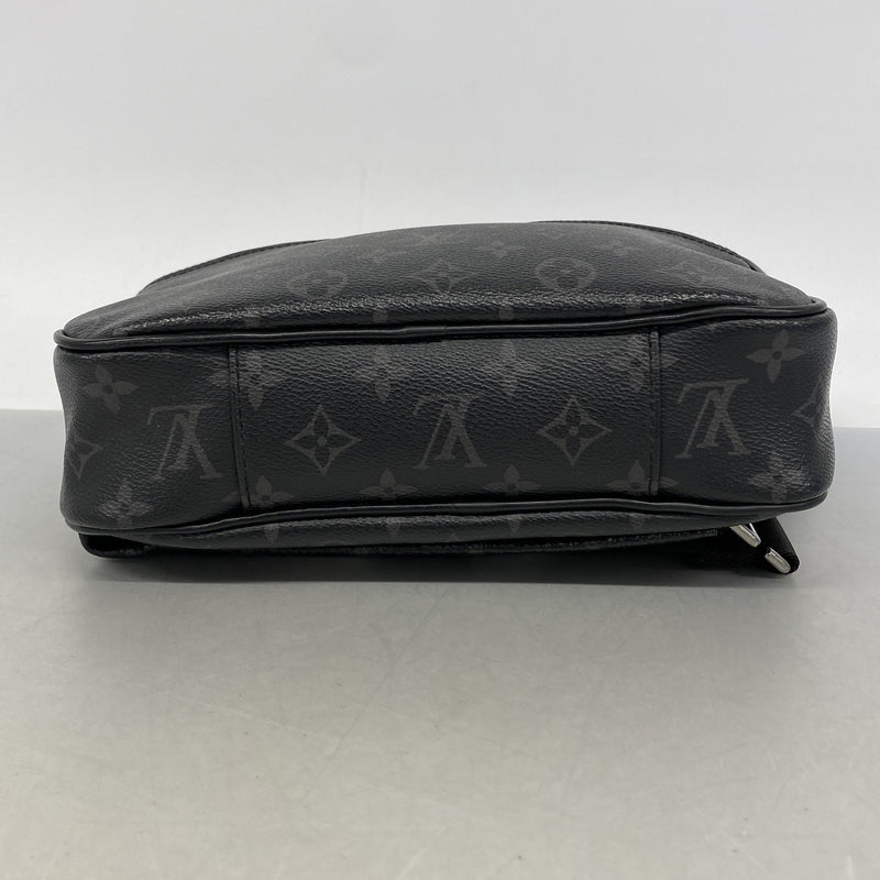 【6hc2132】ルイヴィトン ボディバッグ モノグラム・エクリプス バムバッグ M42906 ブラック【中古】メンズ