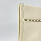 【6hc2147】フェンディ トートバッグ サンシャインショッパー レザー ホワイト ライトブラウン ゴールド金具【中古】レディース