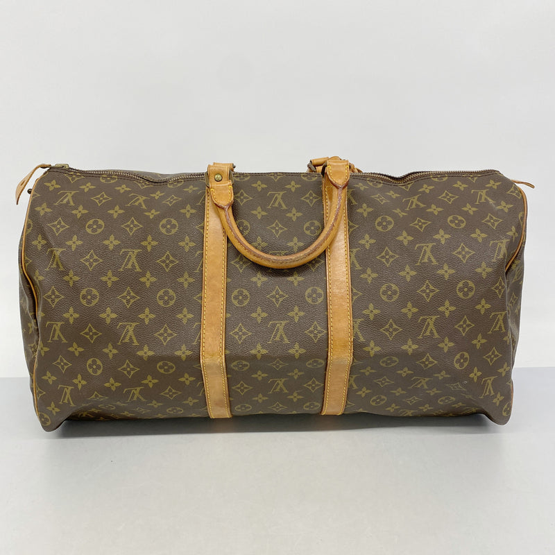 【6hc2148】ルイヴィトン ボストンバッグ モノグラム キーポル55 M41424 ブラウン【中古】メンズ レディース ユニセックス