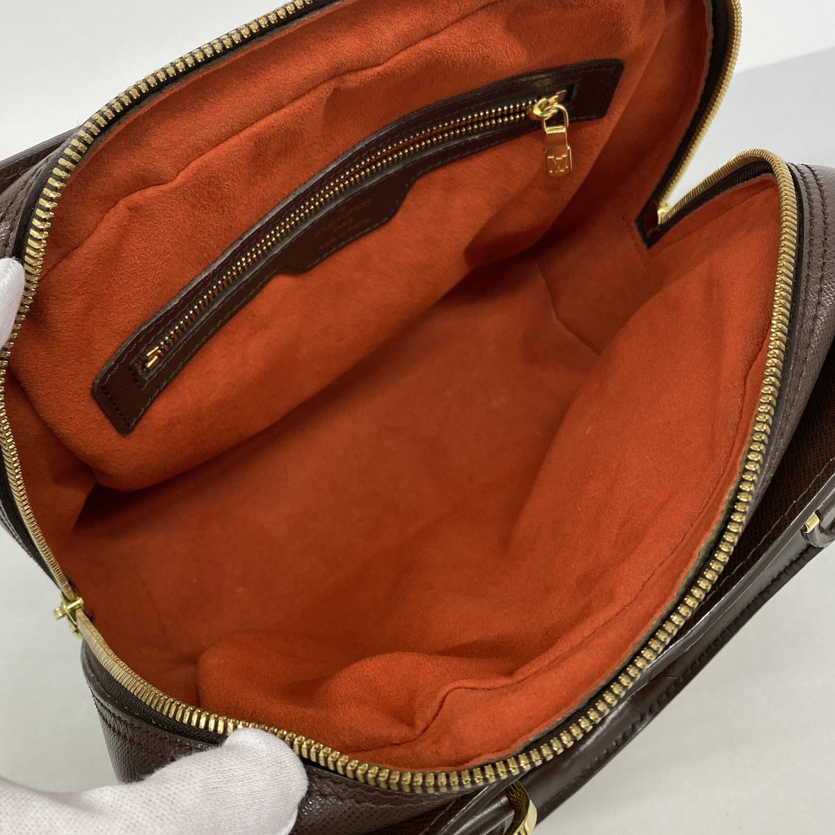 【6hc2150】ルイヴィトン ハンドバッグ ダミエ トリアナ N51155 エベヌ【中古】レディース