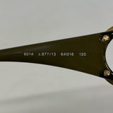【6hc2154】シャネル サングラス 6014 プラスチック ブラウン ゴールド金具【中古】レディース