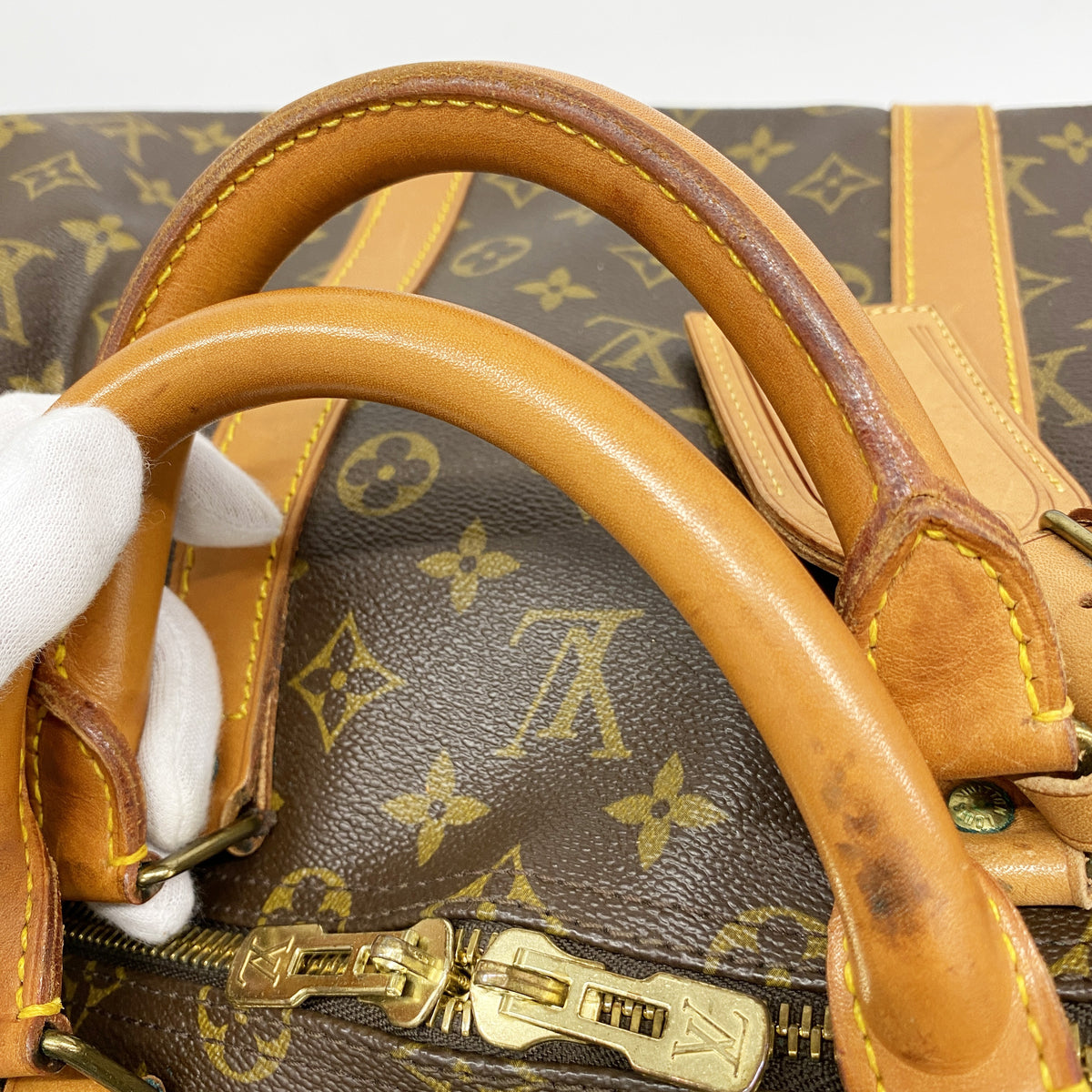 【6hc2169】ルイヴィトン ボストンバッグ モノグラム キーポル55 M41424 ブラウン【中古】レディース