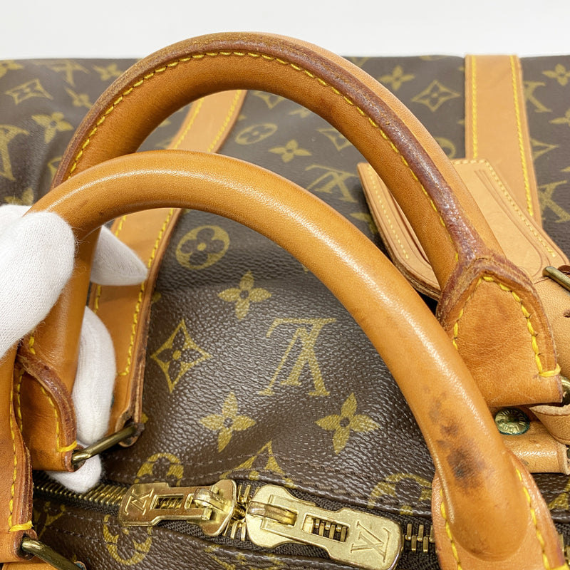 【6hc2169】ルイヴィトン ボストンバッグ モノグラム キーポル55 M41424 ブラウン【中古】レディース